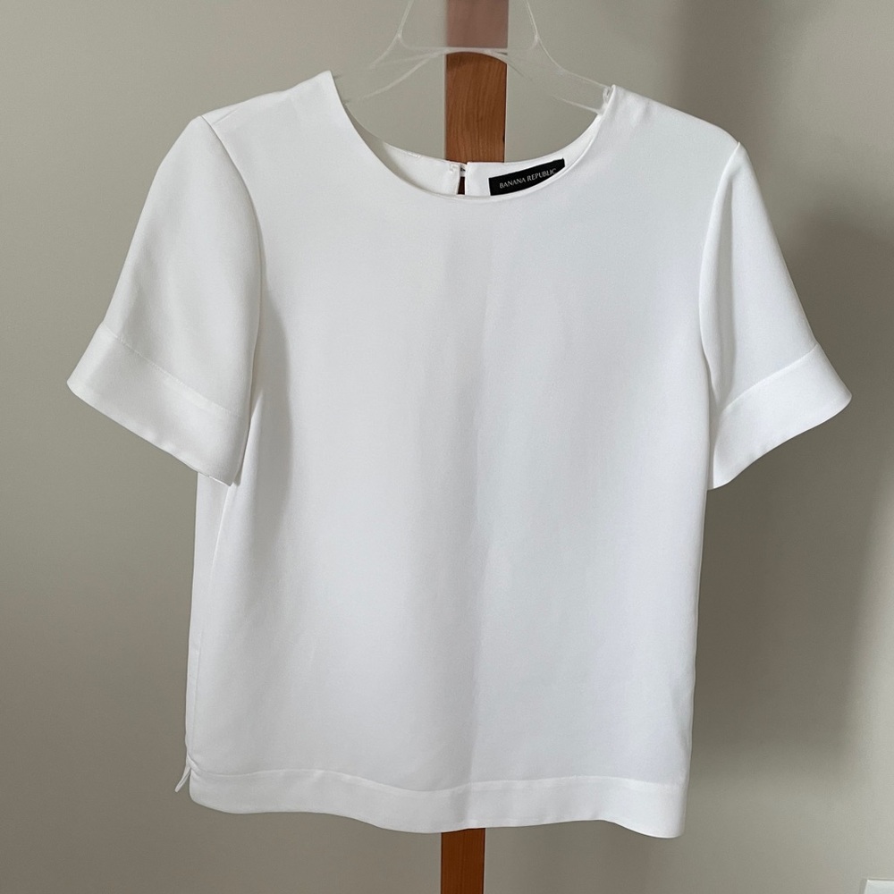 Banana Republic white blouse